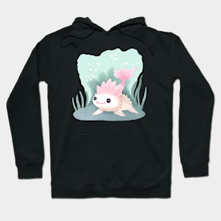 Cute Watercolor Axolotl Hoodie